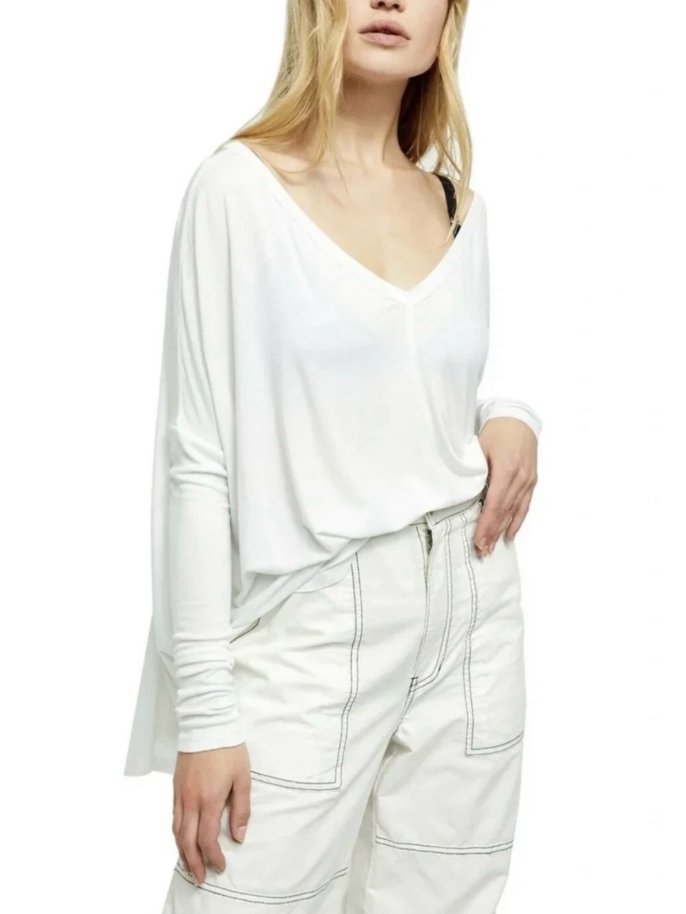 Free People Moonshine Tunic Top - Optic White